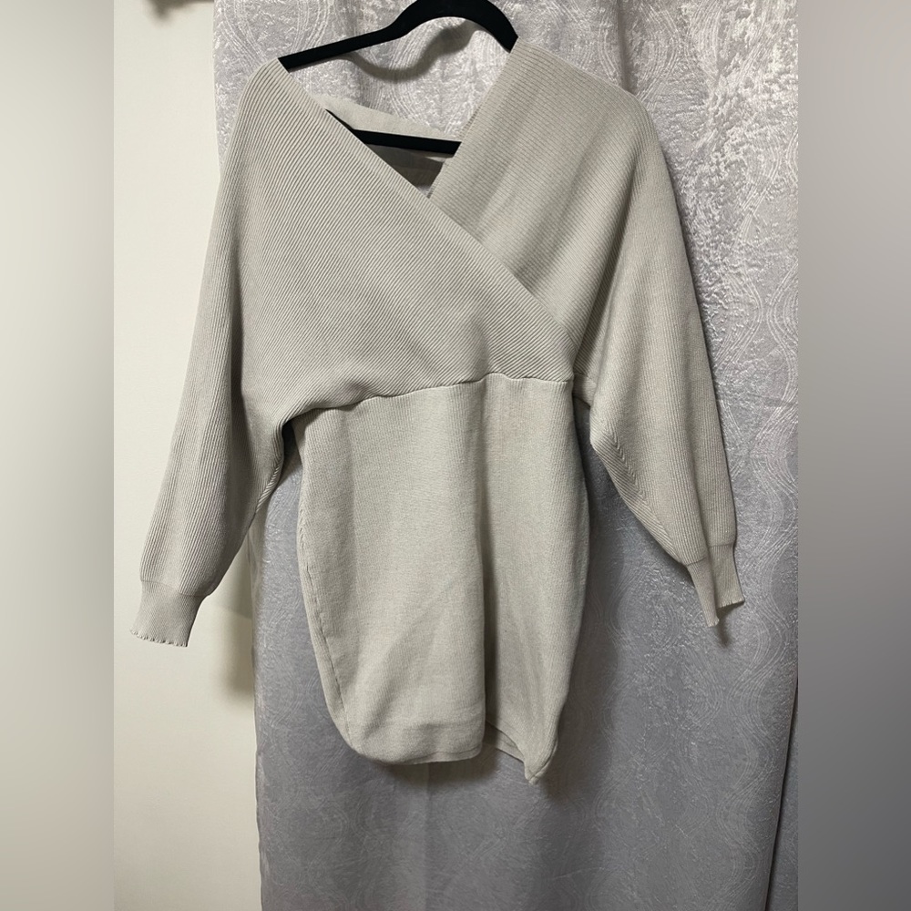 Like new gray sweater dress